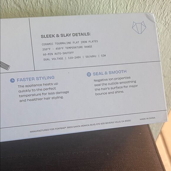 # 1173+ FoxyBae Sleek & Slay Ceramic Flat Iron